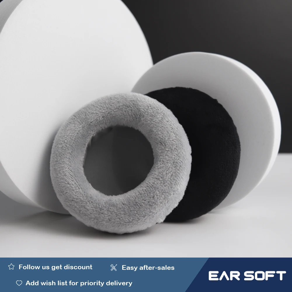 

Earsoft Replacement Cushions for ATH-A500X ATH-A700X Headphones Cushion Velvet Ear Pads Headset Cover Earmuff Sleeve