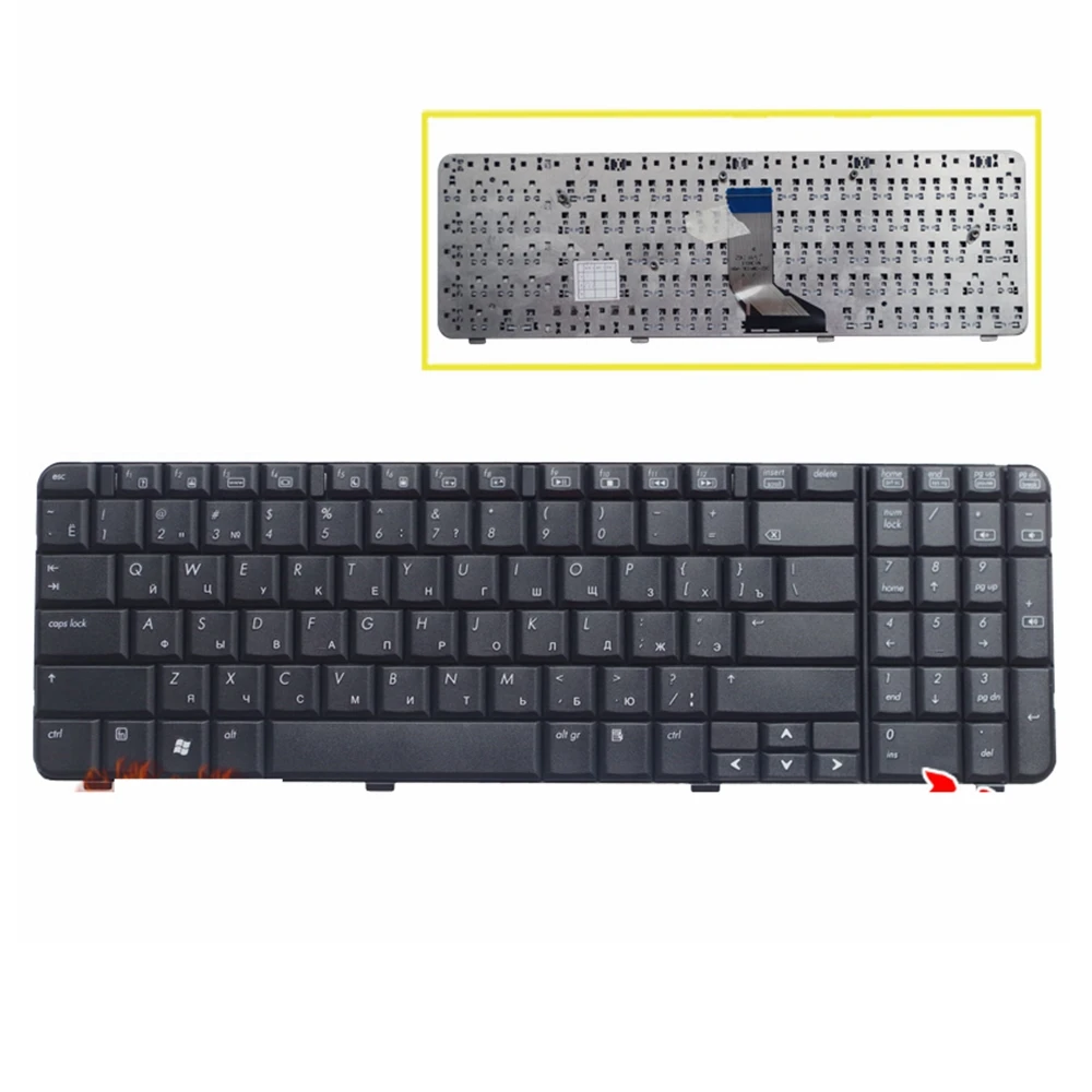 Русский язык hp Compaq CQ61 G61 CQ61-100 CQ61-200 CQ61-300 RU Клавиатура ноутбука NSK-HA60R 9J. N0Y82.60R AE0P6700310 |