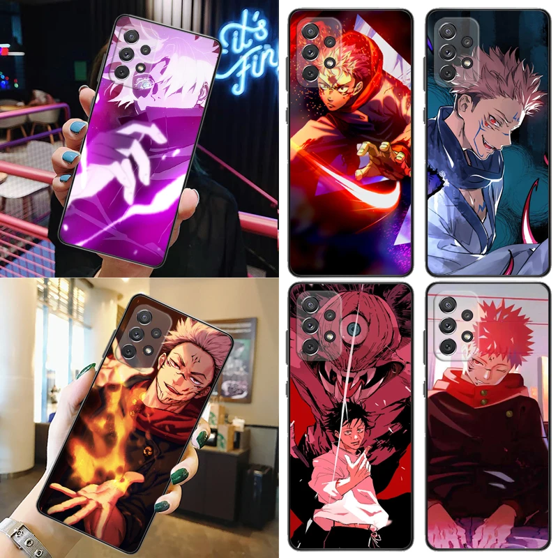 

Jujutsu Kaisen Sukuna Satoru Gojo Fushiguro Megumi Yuji Itadori Phone Case For Samsung Galaxy A52 A72 5G 4G Back Cover Soft TPU