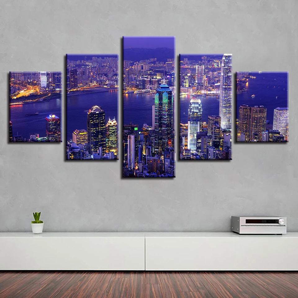 

World Famous Architecture Beauty HD Five Wall Painting Decorative Painting Anime Posters Wall Decor Anime Decor Room Decor