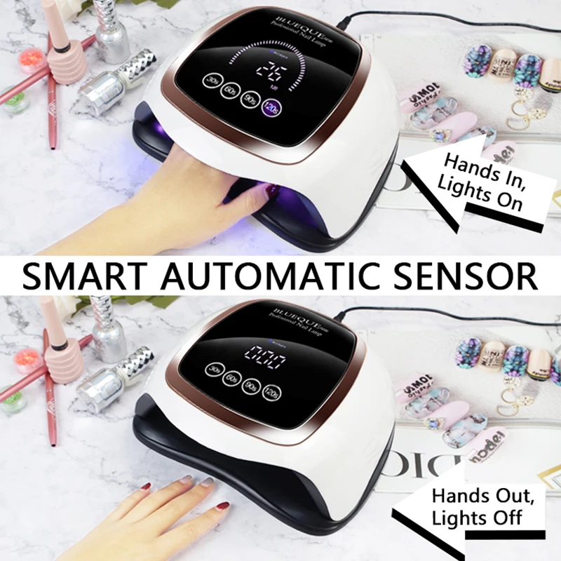 УФ-лампа для сушки ногтей 168 Вт 42 светодиода с сенсорной кнопкой | Красота и