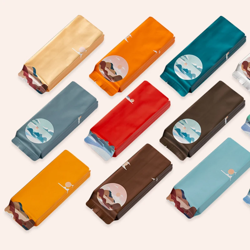 50 шт./лот пакетики для чая из алюминиевой фольги вакуумные термоупаковочные