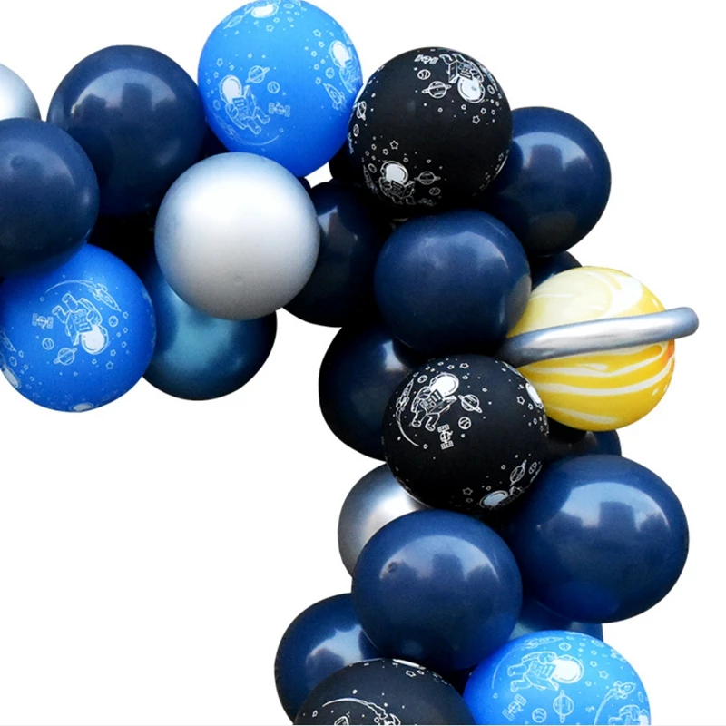 

75pcs/set Cute Astronaut Balloon For Birthday Party Foil Latex Ballon Birthday Party Decorations Kids Baby Shower Party Supplies