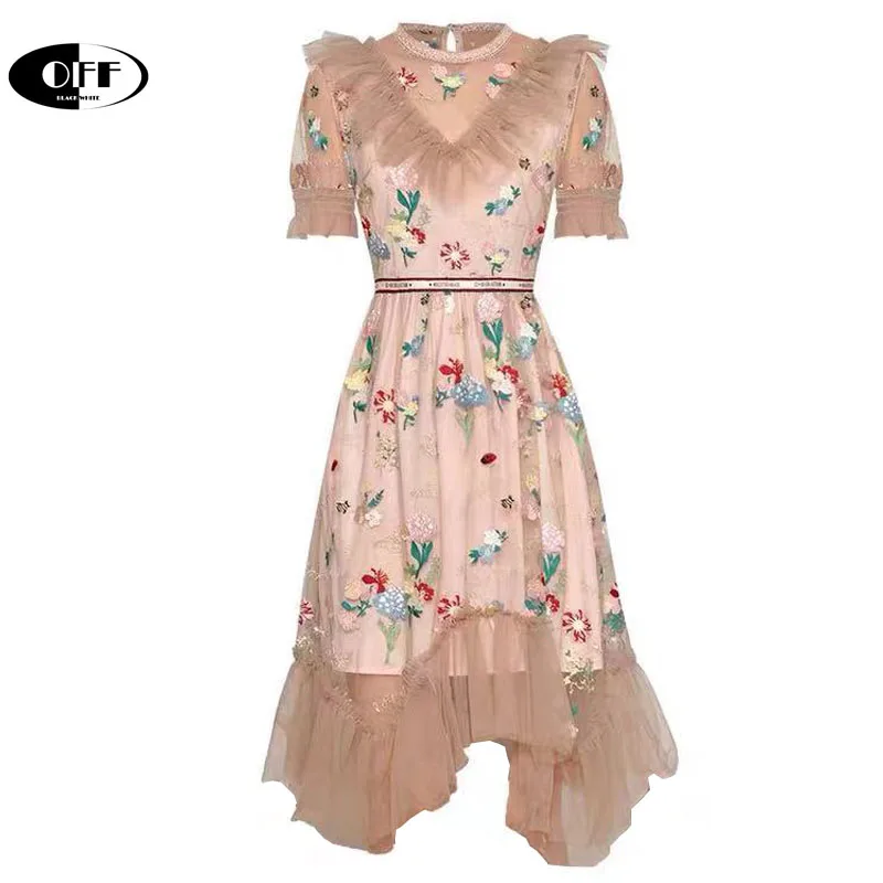 Платье-миди для вечеринки "French Fashion Princess" от женского дизайнера с оборками, элегантное, летнее, с рюшами, в больших размерах, "Z on".