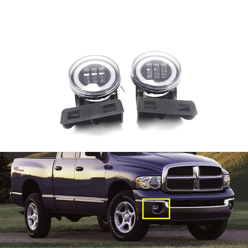 

Car Fog Lights Running Lights LED Modified Daytime Running Lights DRL Lights for Dodge Ram 1500 2500 3500 1994-2002