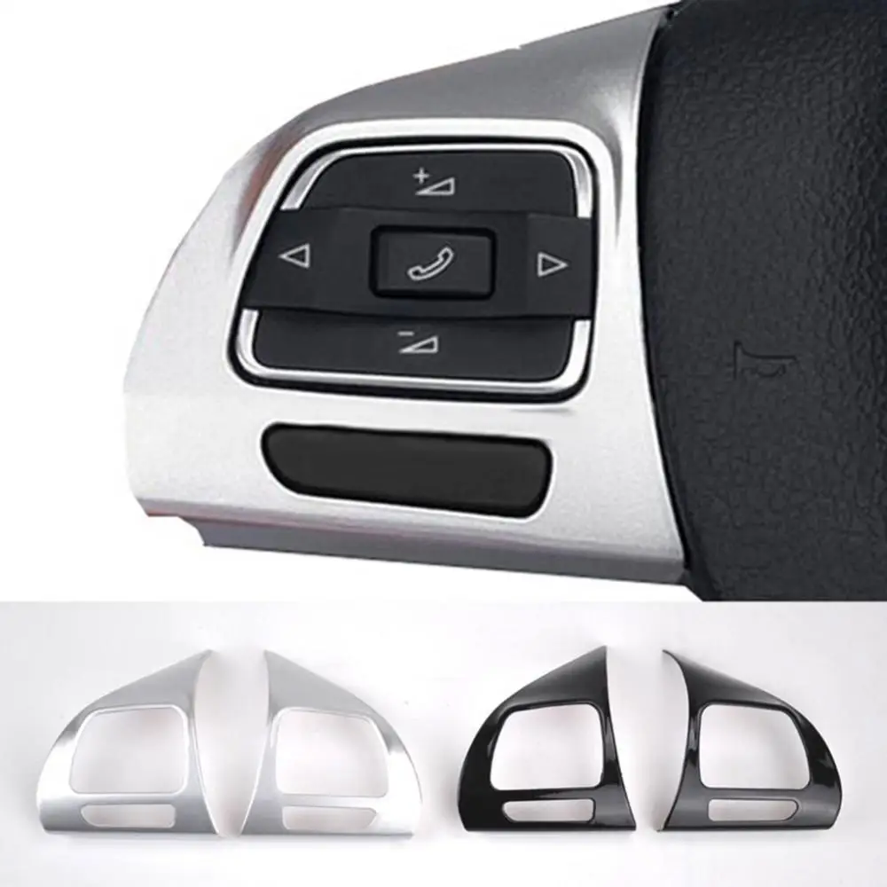

2Pcs Steering Wheel Insert Cover Badge Trim Ornament