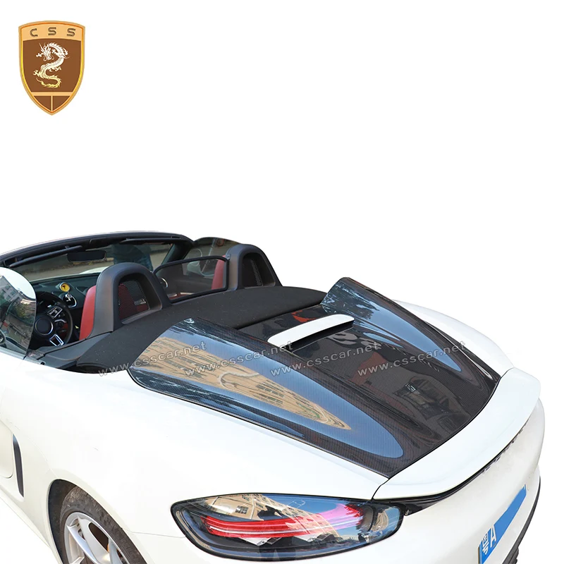 Задний капот из настоящего углеродного волокна Задняя Крышка багажника для Porsche