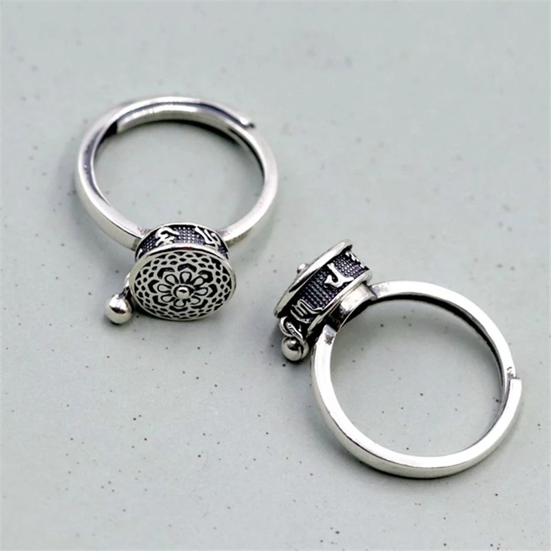 2020 горячая Распродажа мантра буддизм Ом Мани Падме Хум кольца на палец буквы