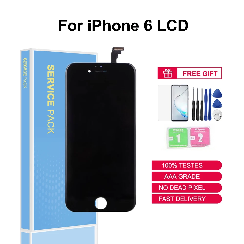 

AAA+++ LCD Display high brightness ESR For iPhone 6 6g Touch Screen Replacement Parts No Dead Pixel Digitizer Assembly Parts