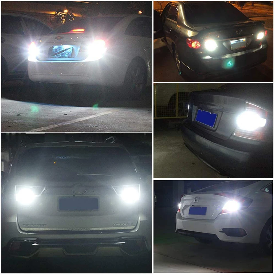 

ANMINGPU 1x Signal Lamp Led 1157 CSP 1860SMD BAY15D Led P21/5W Brake Light BA15S P21W LED BAU15S PY21W Led 1156 Bulb Turn Signal