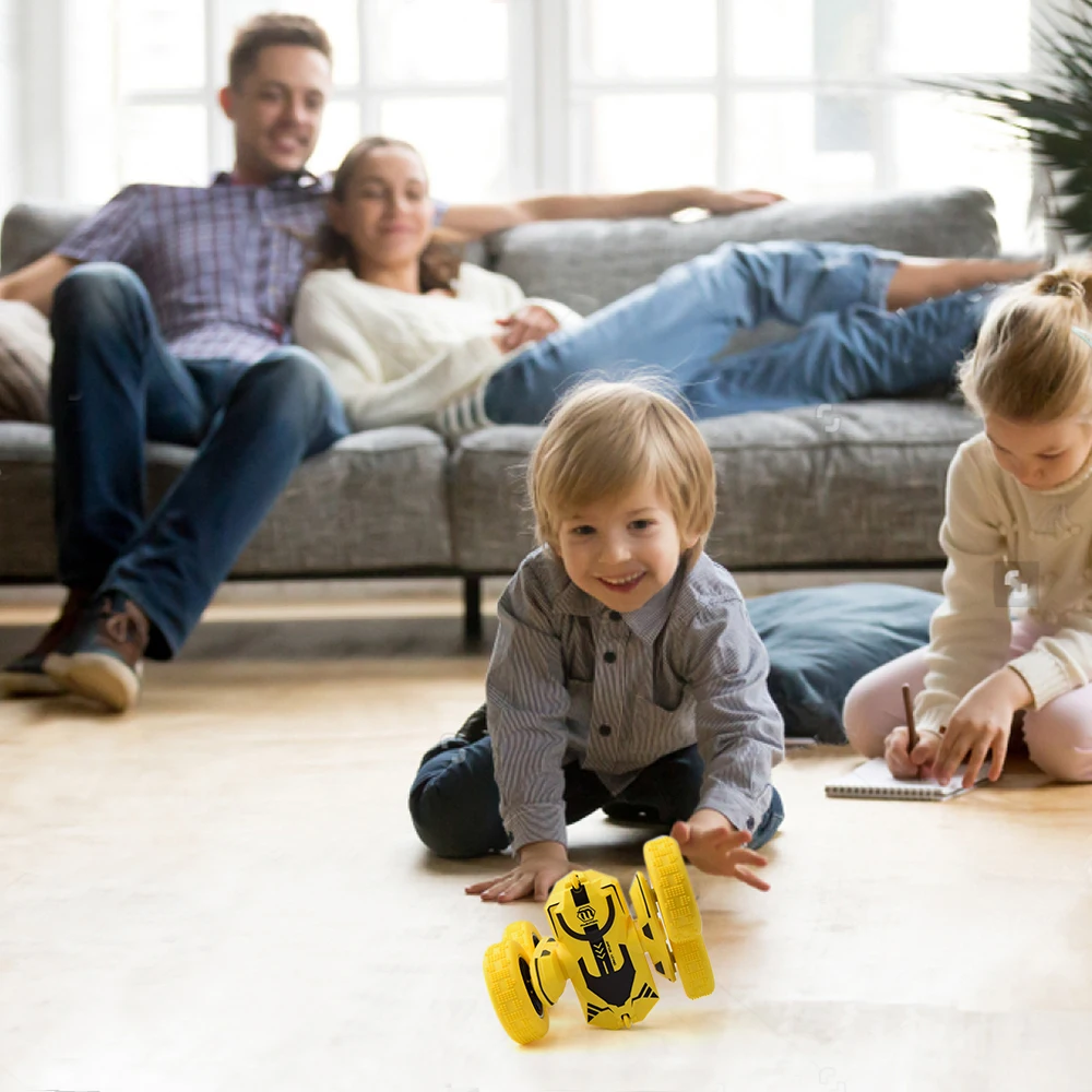 2 4 GHz RC трюк автомобиль падающий гусеничный 360 градусов двусторонний вращающийся