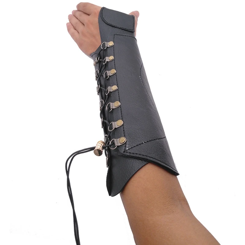 

Archery Arm Guard Hand Protector Handmade Leather Forearm Protector Bracers Protect Forearm from Bounce of Bowstring
