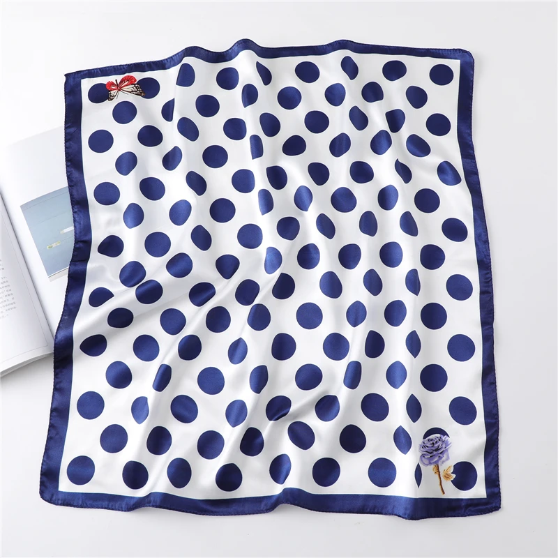 

Foulard Vrouwelijke Sjaal Zijde Vierkante Hals Sjaals Dot Print Tas Stropdas Vrouwen Halsdoek Kleine Sjaals En Wrap Bandana