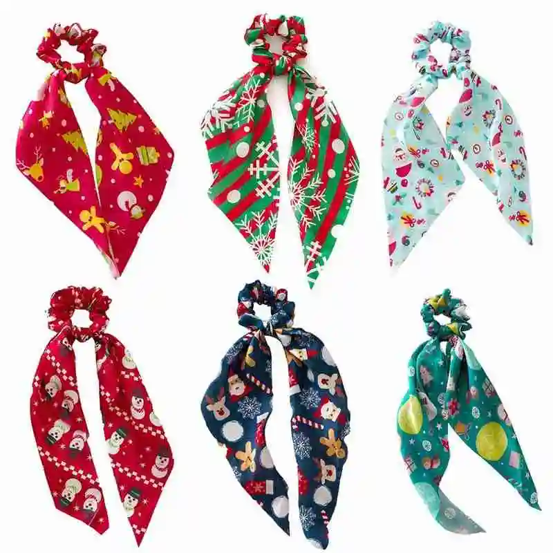 

Christmas large intestine hair ring streamer