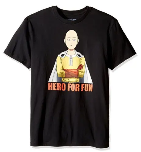 Аниме One Punch Man SAITAMA HERO для Веселая Футболка NWT 100% аутентичная печатная круглая