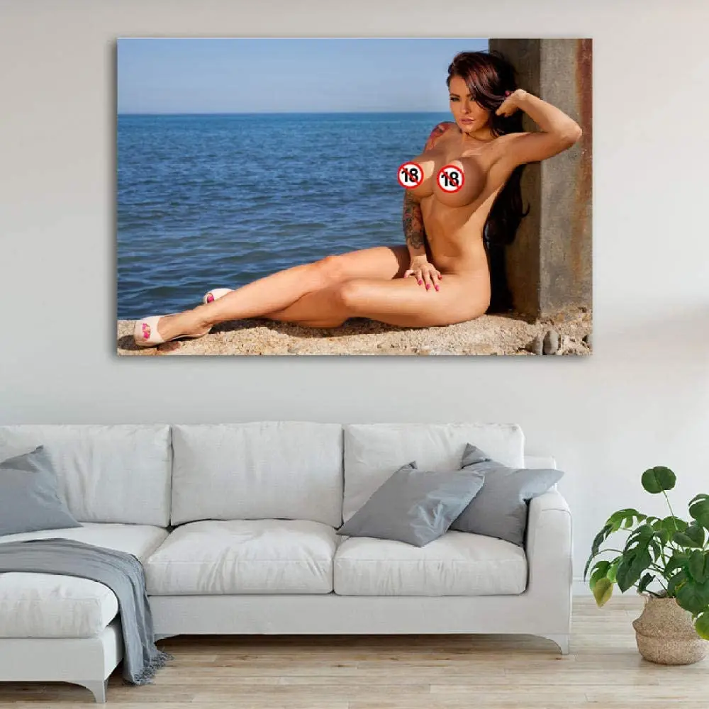 

Decor Paintings Sexy Women Poster Hot Girl Wall Art Without Clothes Model Body Art Photo Prints Canvas Art Room Home