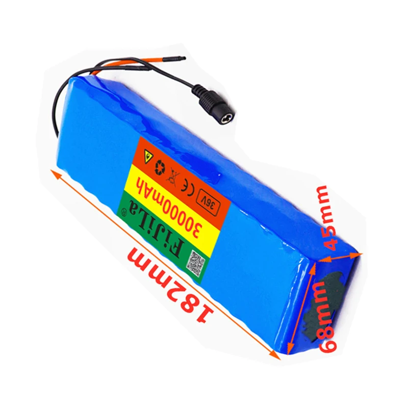 Аккумулятор для электровелосипеда 10S2P 36 В 30 Ач литий-ионный аккумулятор 18650 500 Вт