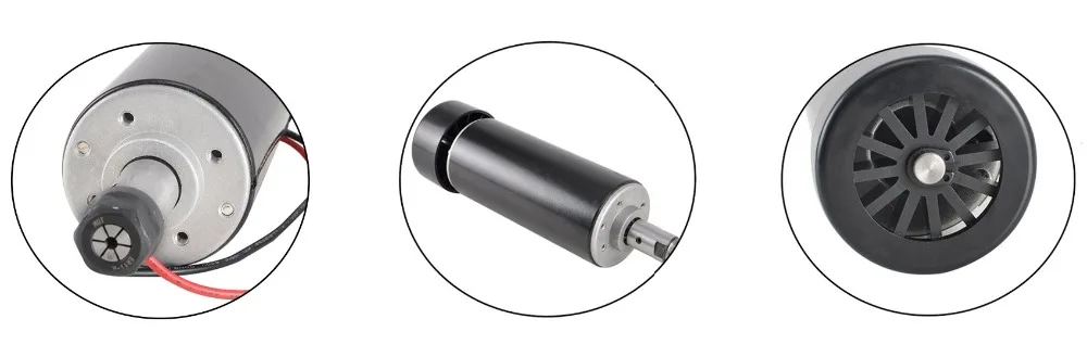 500W luftgekühlter Spindelmotor DC CNC0.5kw шпинделя ER11 Fräsmotor 110V 220V Schaltnetzteil 52MMDIY Стил Гарнер