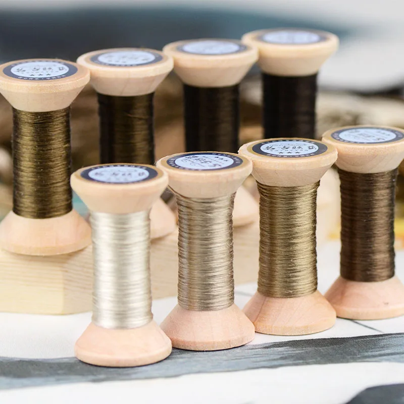 20 метров на шелковую нить для ручной вышивки шелковая ручная вышивка синяя