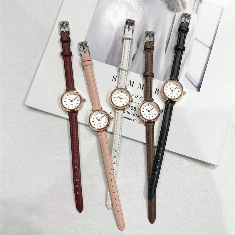 

Vintage Women Watches Fashion Simple Small Ladies Wristwatches 2019 Elegant Qualities Female Quartz Watch Women Leather Clock