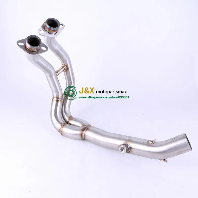 

ER-6N ER-6F MOTORCYCLE Exhaust MUFFLER Full system contact middle pipe + EXHAUST FOR KAWASAKI ER6N ER6F Ninja650R 2012-2014
