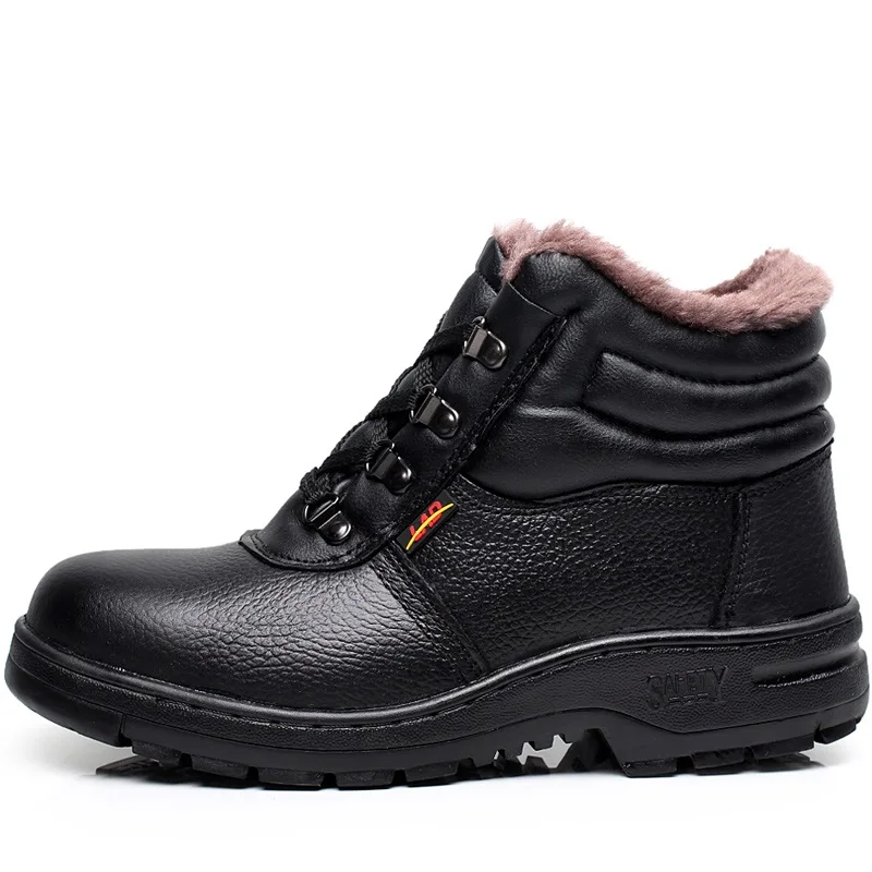 Новые мужские зимние ботинки для мужчин ботильоны теплые рабочие с плюшем и
