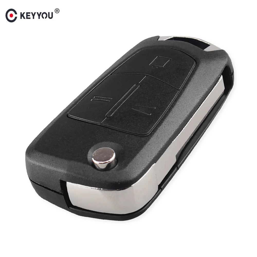 Брелок KEYYOU для Opel Vectra 2003 2007 SIGNUM ZAFIRA с лезвием HU43 и логотипом 3 кнопками