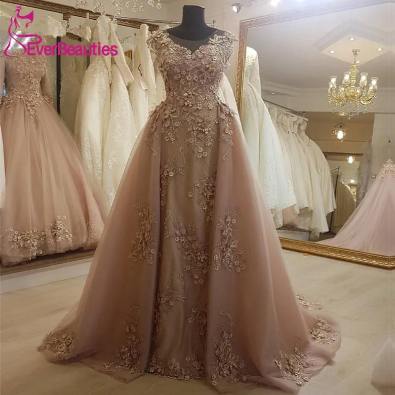 

Vestidos De Gala Luxury Prom Dress Long 2020 Tulle Appliques Formal Party Arabia Robe De Soiree Dubai Evening Gown