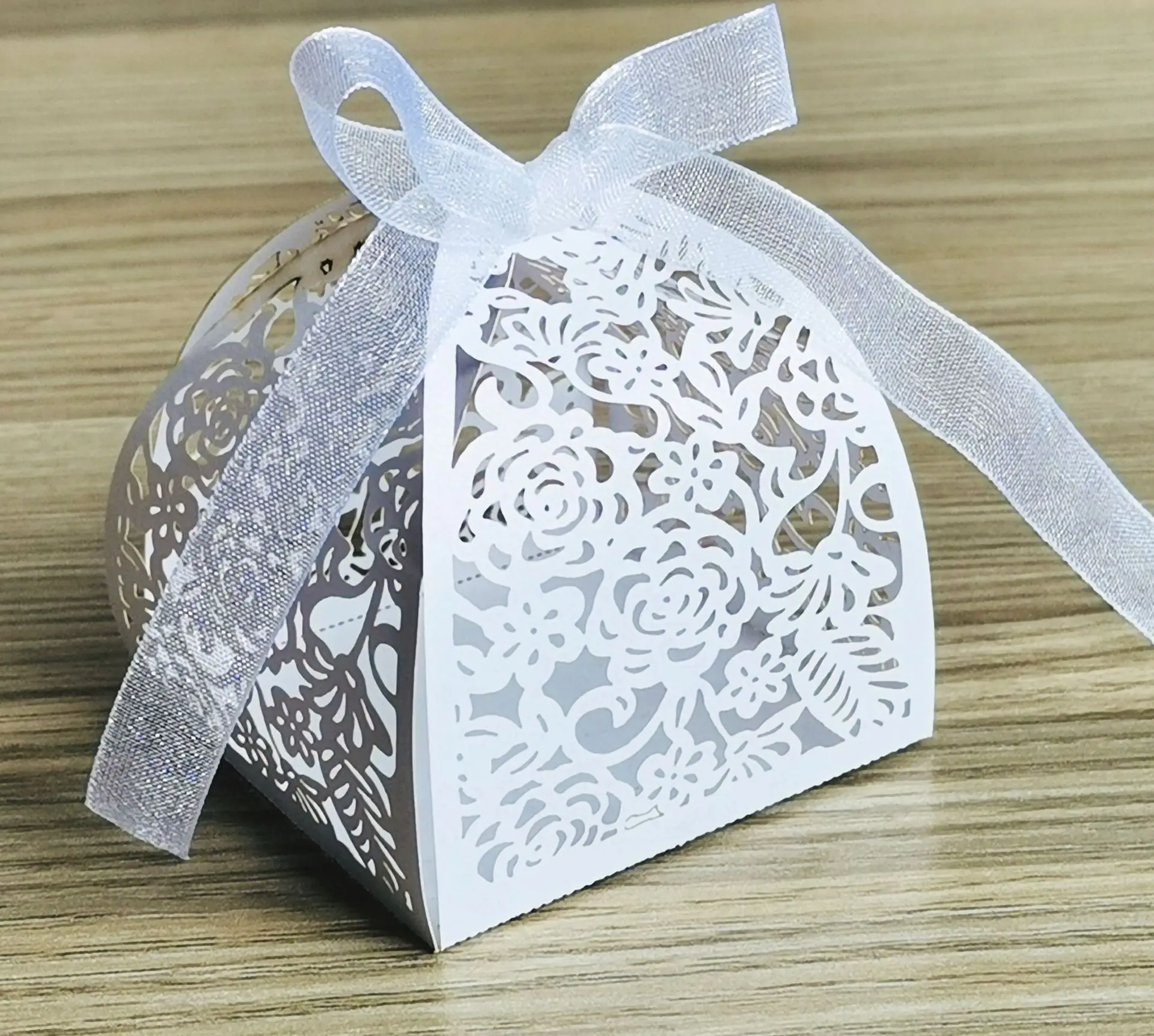 Лазерная резка розы конфеты коробки для подарков подарочные свадебный душ на