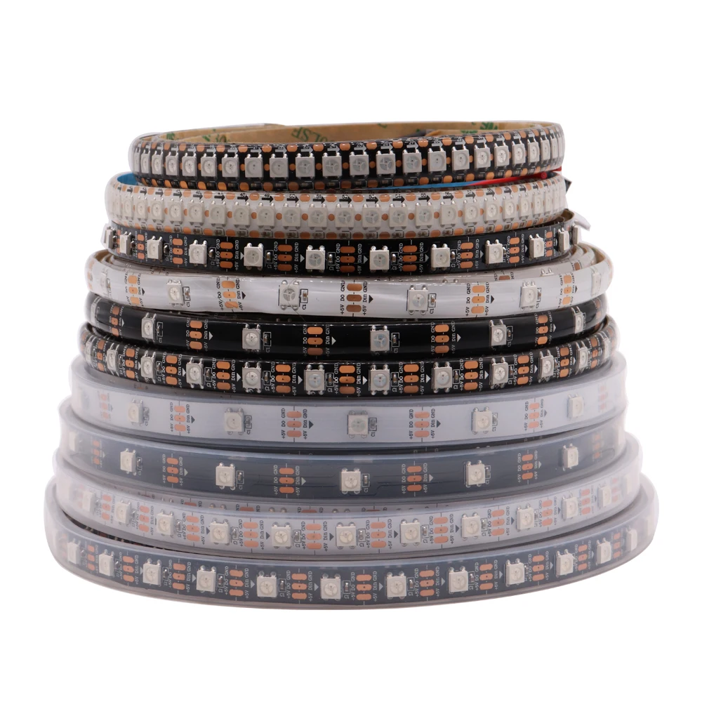 

TNALANT RGB светодиодная лента WS2811/WS2812B/WS2813/WS2815 30/60 LEDs/m IP30/IP65/IP67 DC5V/DC12V