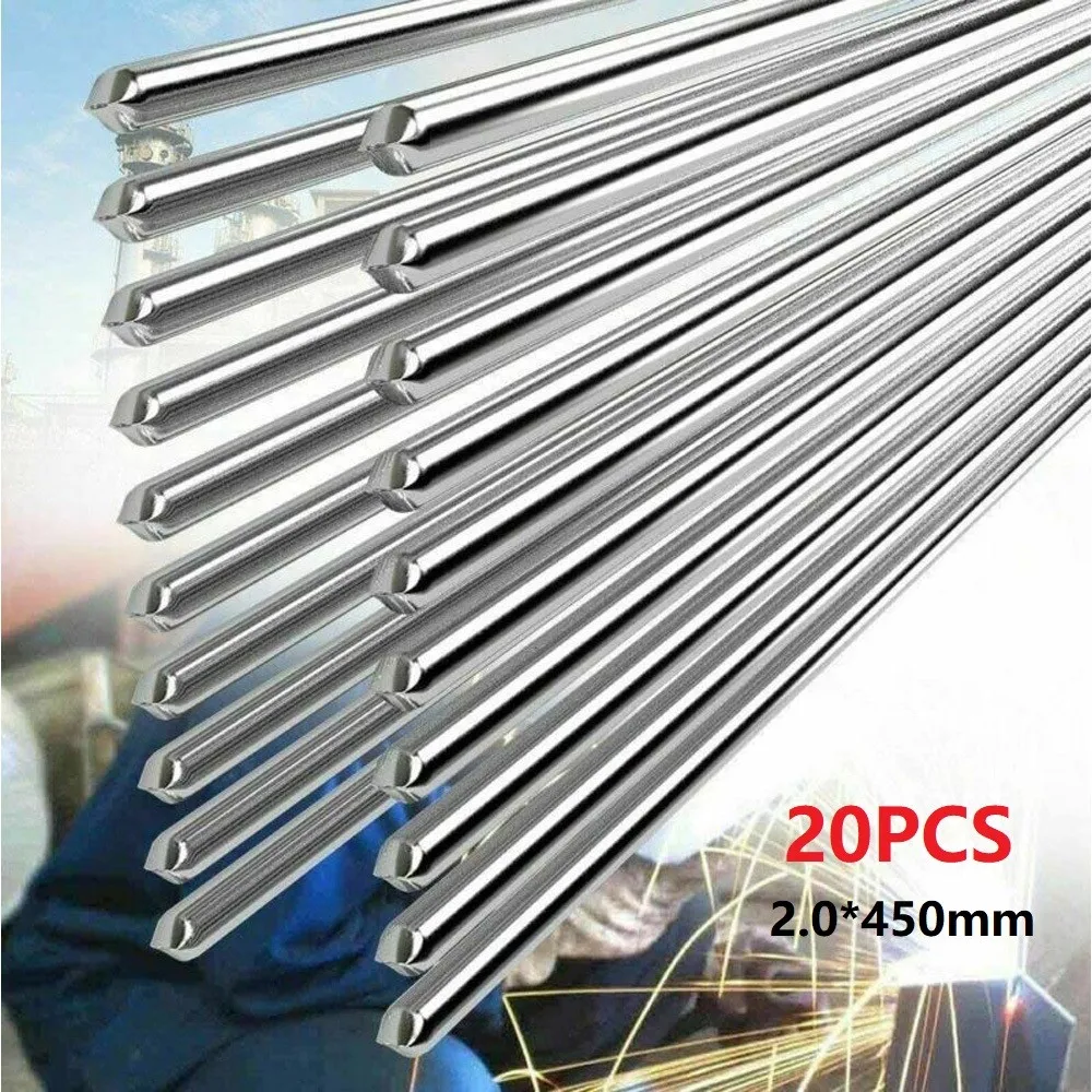 

2*450mm Welding Rod 20pcs Aluminium Good Welding Effect Low Temperature