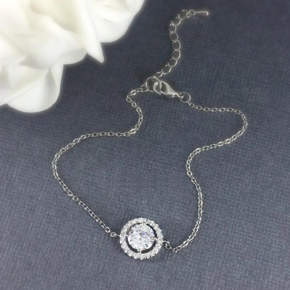 Высокое качество, круглая микро мозаика, CZ Кристалл, розовое золото, цветной браслет, модные Австрийские кристаллы, ювелирные изделия для женщин, горячая Распродажа H165