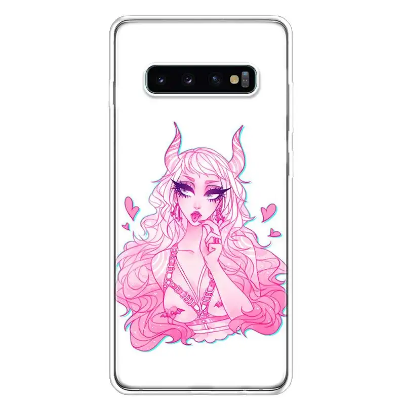 TW126-2 Девичий пастельный Готический чехол для телефона samsung Galaxy S10+ Lite Note 10 9 8 S9 S8 J4 J6 J8 Plus S7 S6 чехол - Цвет: TW126-2