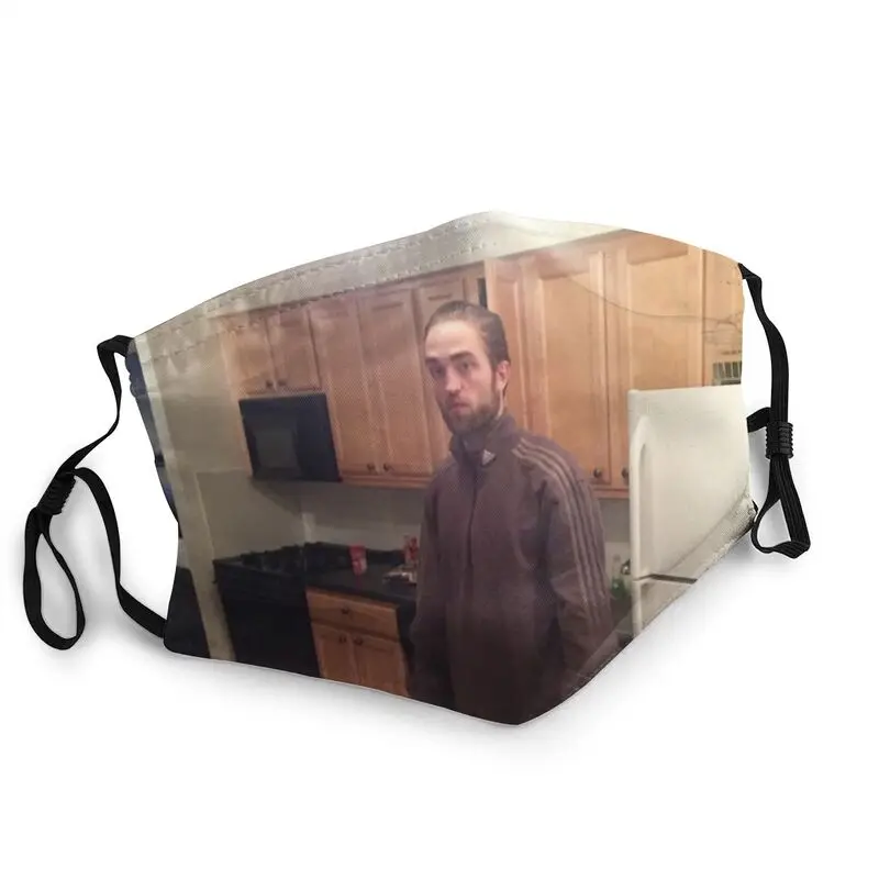 

Регулируемая Маска для лица Роберт пэттинсон с подставкой мемом, Пылезащитная маска против смога для взрослых, респиратор, маска для рта