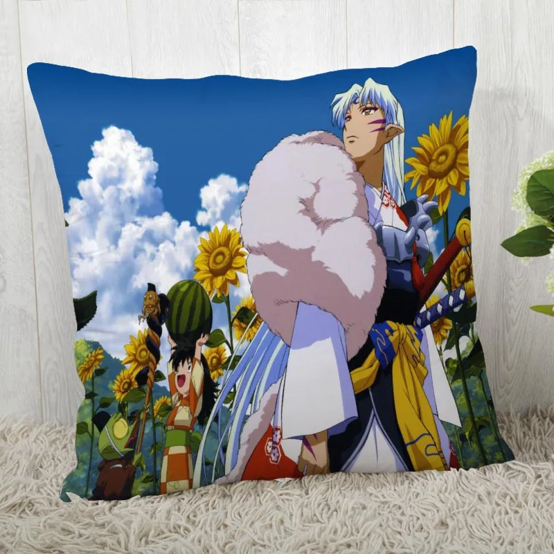 Наволочки на заказ InuYasha квадратная наволочка Рождественская Наволочка на молнии наволочка 40*40 см, 45*45 см(с одной стороны - Цвет: Pillowcase 10