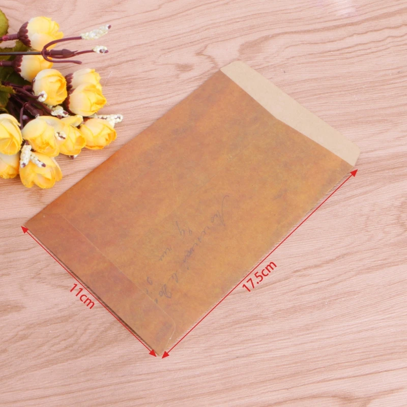 

5 pcs/lot Creative Style Vintage Kraft Paper Envelope For Postcard Novelty Item Kids Gift Stationery Dropshipping