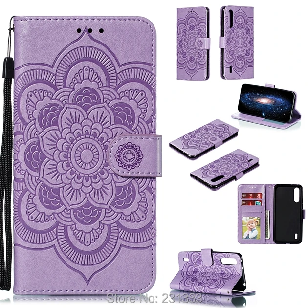 Mandala Flower Wallet Leather Pouch Case For Huawei Honor X9 PRO NOVA 5 MOTO ONE Strap Stand PU ID Card Skin Cover 50PCS | Мобильные