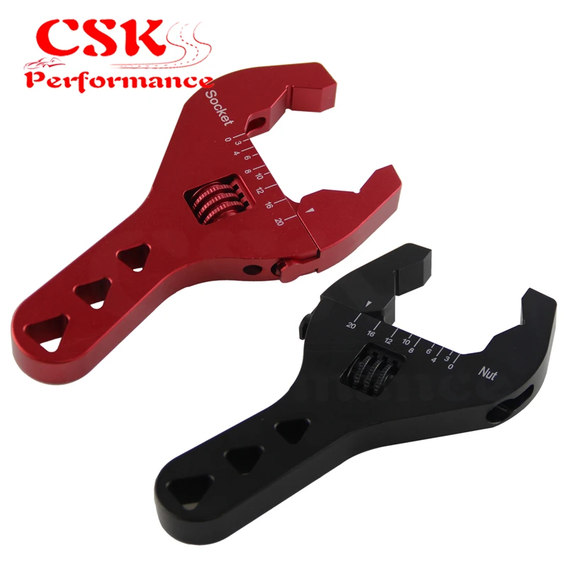

Adjustable AN Fitting Wrench 3AN-20AN Red Anodized Short Tools Spanner