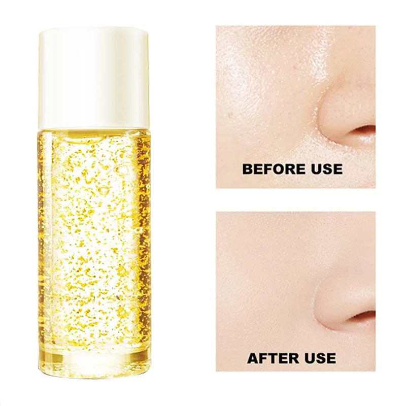 

24k Gold Face Serum Hyaluronic Acid Serum Moisturizer 99% Purity Extraction Essence Whitening PrimerAnti Aging Wrinkle Base Oil