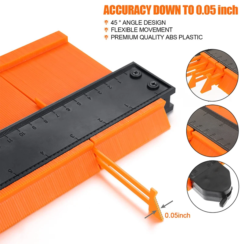 12/14/25/50 см контурный манометр пластиковый профиль копия формы измеритель