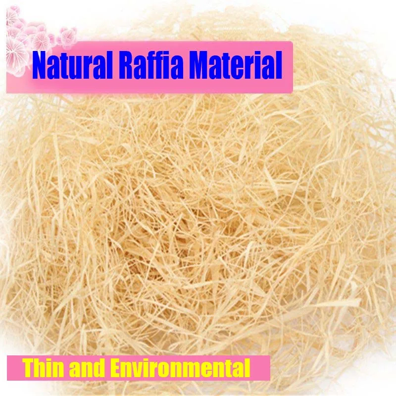 

Thin and Wide Natural Raffia Rope Material Environmental DIY Handmade Crafts Wedding Invitation Gift Packing Straw Party Decor