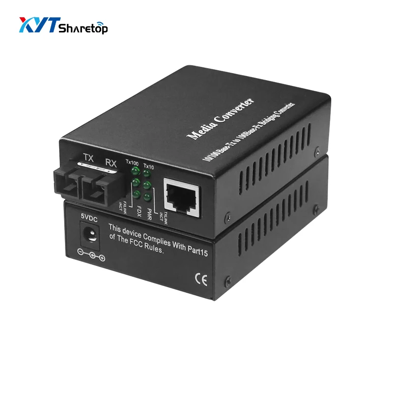 

1 100M оптический порт 1 100M ethernet порт медиа конвертер SFP к волоконно-оптическому приемопередатчику RJ45