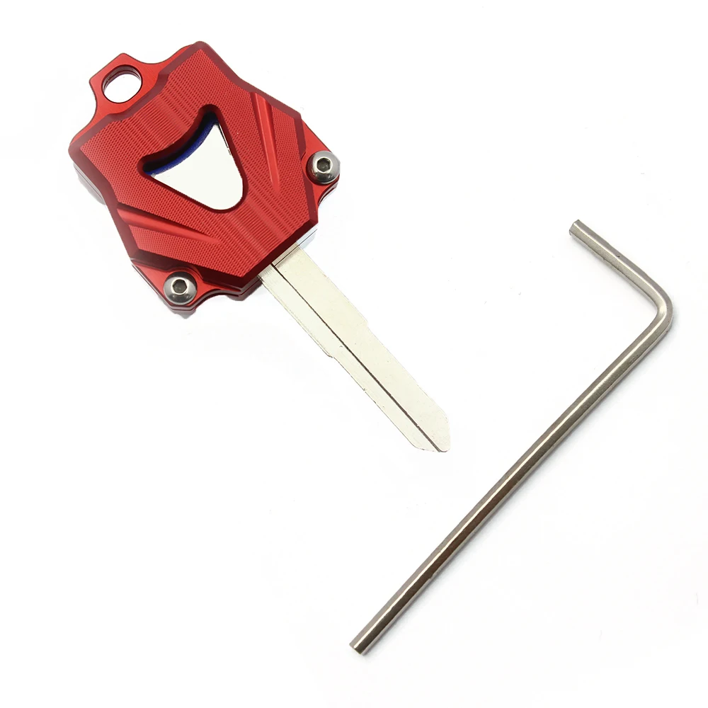 

Blank Key Decorable Cover Keys For YZF R1 R6 XJR1200 XJR1300 FJR1300 SR400 XVS400 XVS1100 XJR400 XP500 Motorcycle Red Aluminum