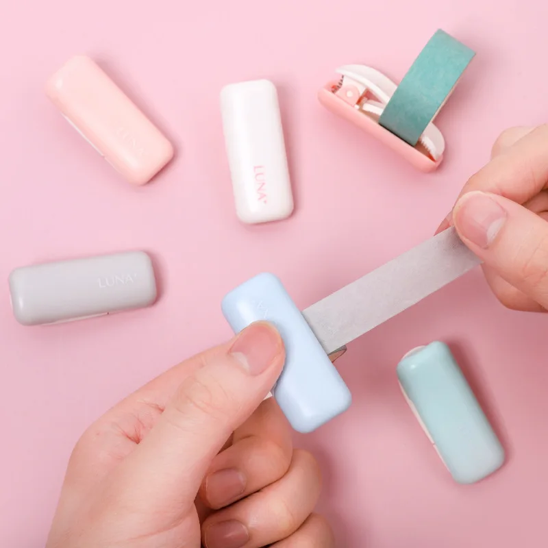 Портативный мини-скотч карамельных цветов 1 шт. из пластика резак для малярной