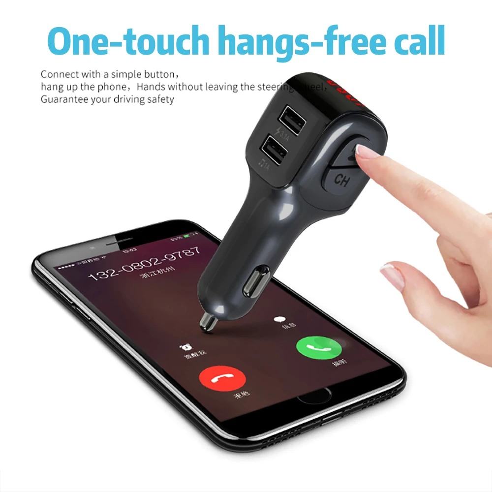 Автомобильный MP3 плеер с Bluetooth 5 0 автомобильный комплект FM передатчик