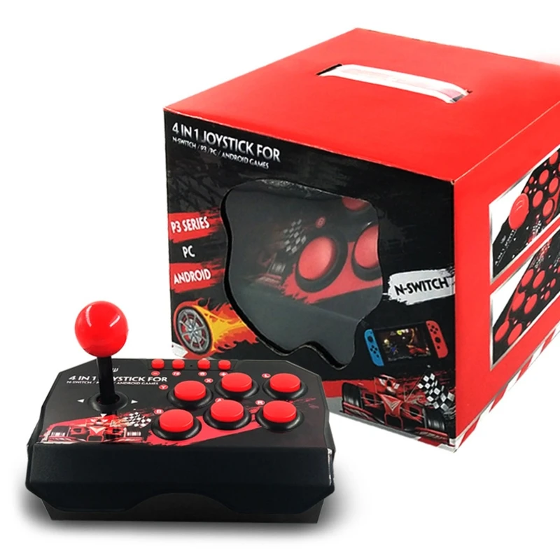 

Плата контроллера с джойстиками для переключателя N-intendo, аркадная палка для уличного боя с турбо-функциями для P3, ПК