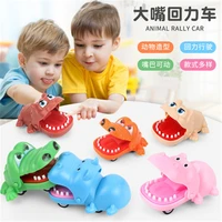 1pc cute animal pull back car crocodile hippo dog rubbing car childrens toys for boys and girls funny christmas childrens gift