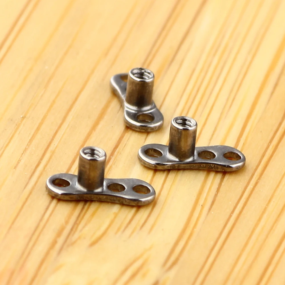 JUNLOWPY 14 г Титан 316L нержавеющая сталь кожные анкерные основы внутренняя нить