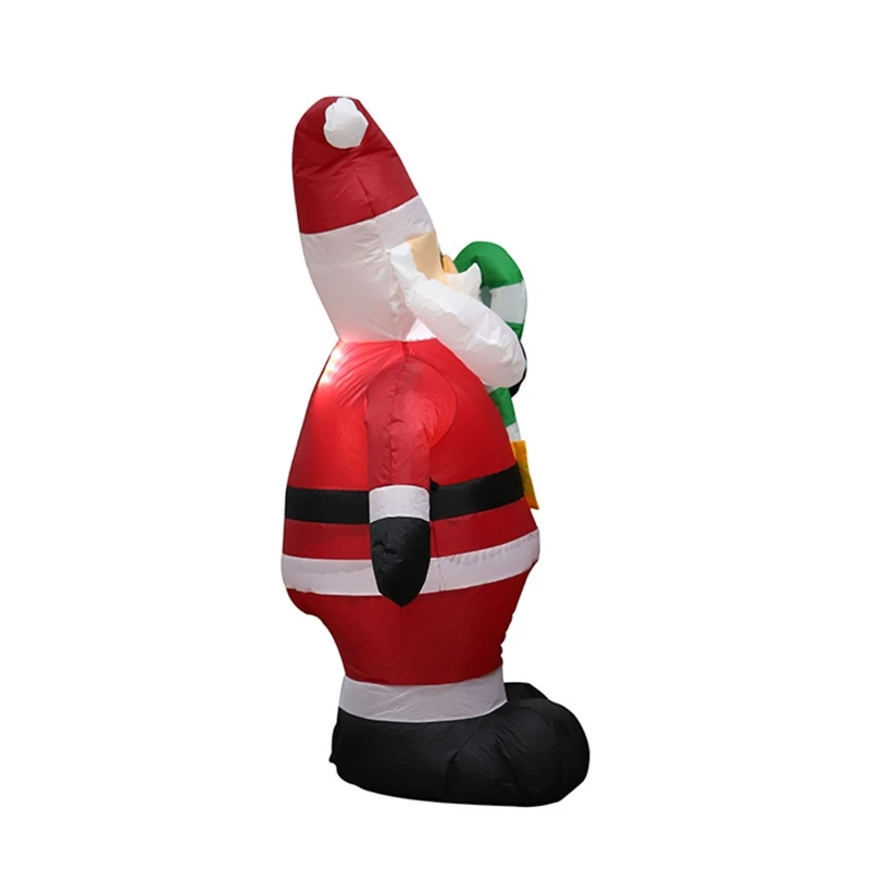 

Christmas Santa with Candy Canes Inflatable Ornaments Prop Yard Giant Lawn Inflatables Home Family Outside