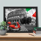 Картина для алмазной вышивки квадратными стразами, с итальянским флагом
